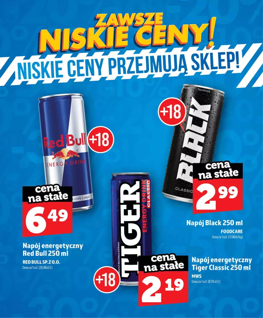 Gazetka promocyjna Topaz - Gazetka - ważna 01.07 do 30.09.2026 - strona 57 - produkty: Lack, Napój, Napój energetyczny, Red Bull, Saga, Tiger