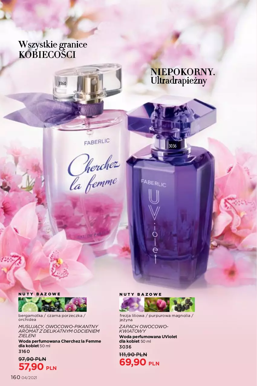 Gazetka promocyjna Faberlic - Gazetka - ważna 08.03 do 28.03.2021 - strona 160 - produkty: Gra, Mus, Nuty, Perfum, Por, Pur, Woda, Woda perfumowana