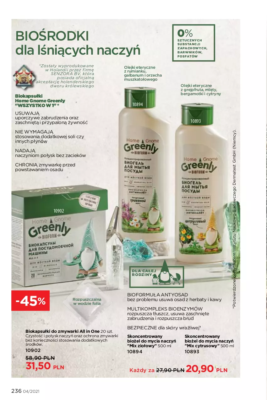 Gazetka promocyjna Faberlic - Gazetka - ważna 08.03 do 28.03.2021 - strona 236 - produkty: Biokap, Cytryny, Do mycia naczyń, Fa, Grejpfrut, Królewski, Mus, Okap, Olej, Piec, Por, Rum, Zmywarki