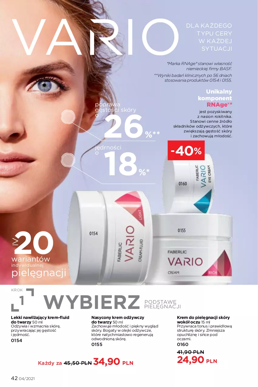 Gazetka promocyjna Faberlic - Gazetka - ważna 08.03 do 28.03.2021 - strona 42 - produkty: Krem odżywczy, Olej