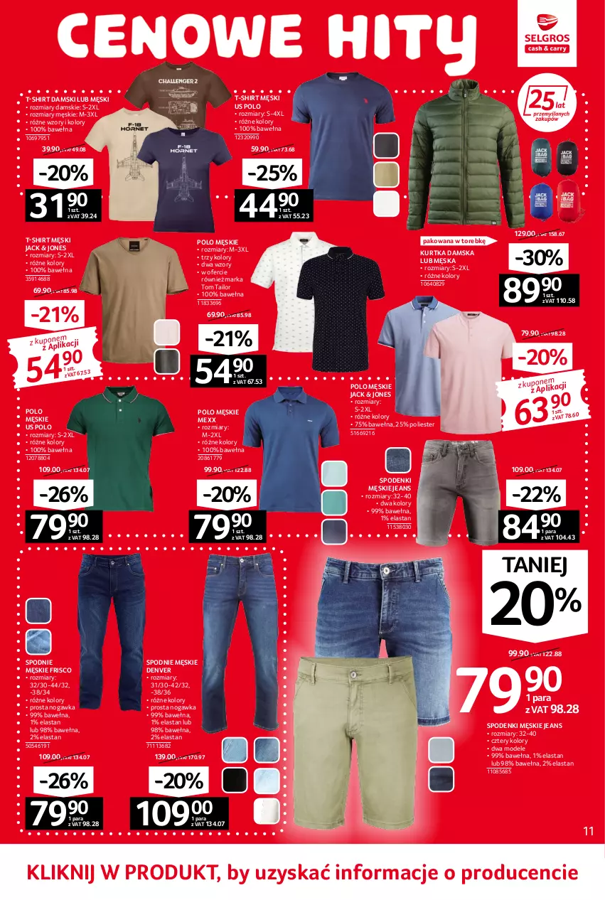 Gazetka promocyjna Selgros - Oferta przemysłowa - ważna 02.06 do 14.06.2022 - strona 11 - produkty: Kurtka, Mexx, Spodnie, T-shirt, Tom Tailor, Wełna