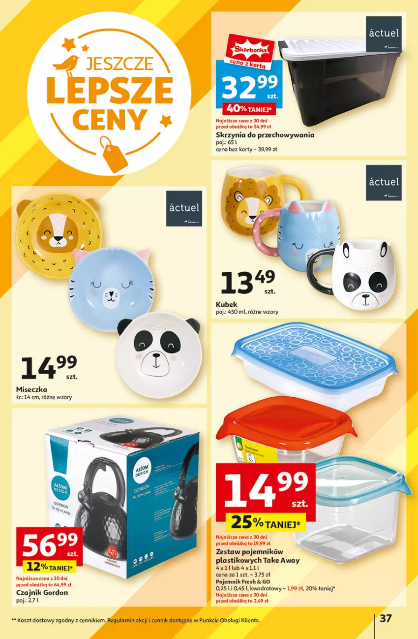 Gazetka promocyjna Auchan - Hipermarket - ważna 01.08 do 07.08.2024 - strona 45 - produkty: Czajnik, Kosz, Kubek, Miseczka, Pojemnik