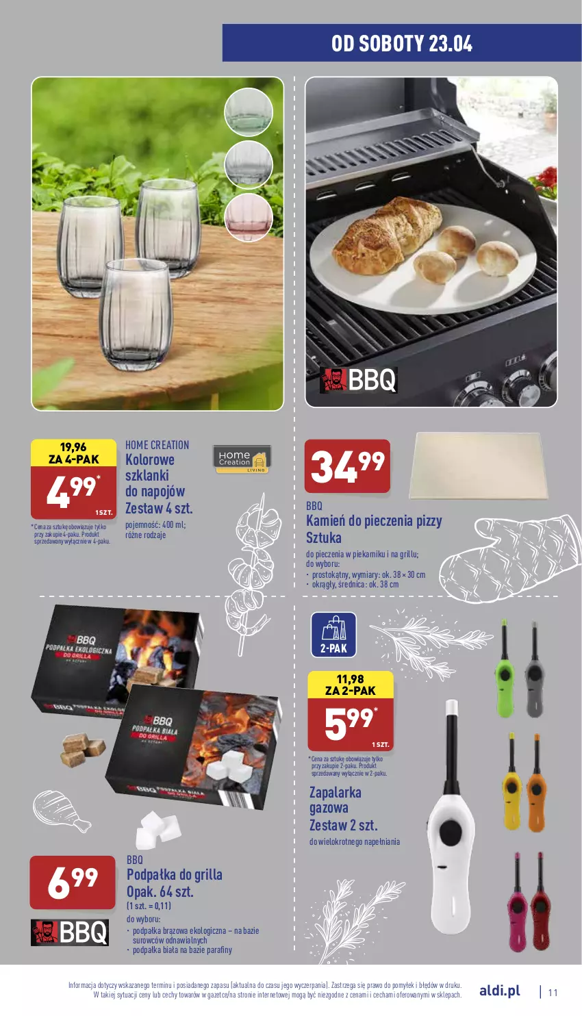 Gazetka promocyjna Aldi - Katalog Moda i Dom - ważna 20.04 do 23.04.2022 - strona 11 - produkty: Grill, Lanki, Piec, Piekarnik, Zapalarka