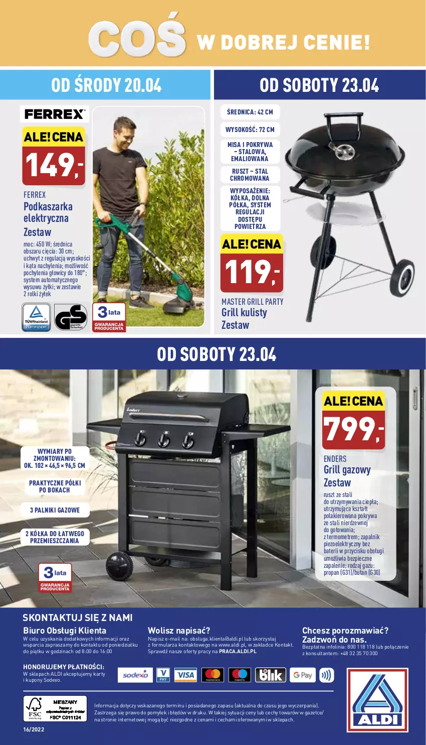 Gazetka promocyjna Aldi - Katalog Moda i Dom - ważna 20.04 do 23.04.2022 - strona 18 - produkty: Biuro, Grill, Grill gazowy, Kasza, Lakier, O nas, Piec, Pokrywa, Półka, Por, Rolki, Sok, Termometr