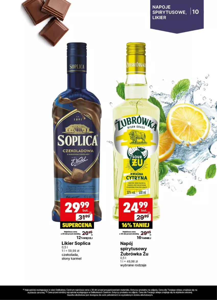 Gazetka promocyjna Delikatesy Centrum - Delibarek DC30-DC31 - ważna 21.07 do 03.08.2025 - strona 10 - produkty: Czekolada, Gra, Likier, Napój, Napoje, Soplica
