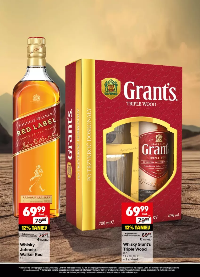 Gazetka promocyjna Delikatesy Centrum - Delibarek DC30-DC31 - ważna 21.07 do 03.08.2025 - strona 19 - produkty: Gra, Grant's, Lanki, Rum, Whisky