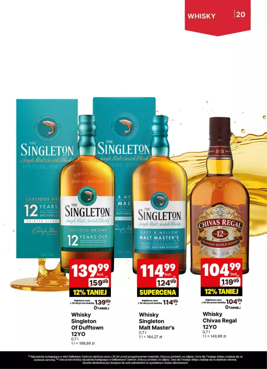 Gazetka promocyjna Delikatesy Centrum - Delibarek DC30-DC31 - ważna 21.07 do 03.08.2025 - strona 20 - produkty: Rum, Whisky