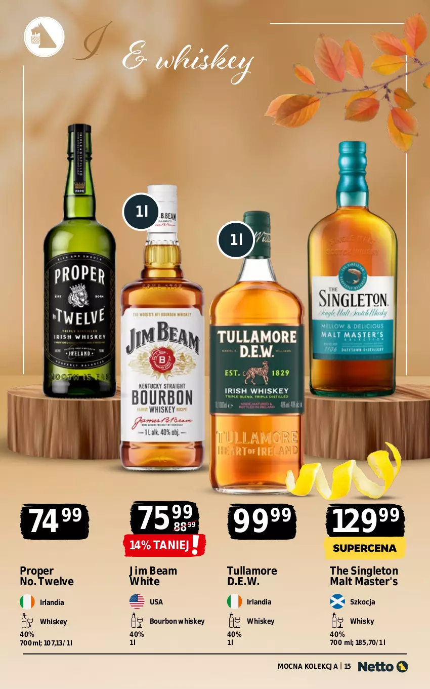 Gazetka promocyjna Netto - Netto_MK_10/25_1 - ważna 29.09 do 11.10.2025 - strona 15 - produkty: Bourbon, Jim Beam, Koc, Whiskey, Whisky