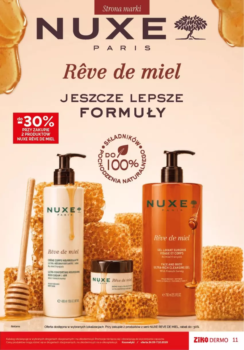 Gazetka promocyjna Ziko - Gazetka Ziko Dermo - ważna 24.09 do 07.10.2026 - strona 11 - produkty: LG, Nuxe, Sante, Ser