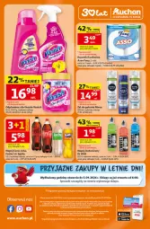 Gazetka promocyjna Auchan - 30 Lat Supermarket - Gazetka - ważna od 22.07 do 22.07.2026 - strona 8 - produkty: Coca-Cola, Odplamiacz, Ręcznik, Rolki, Napój izotoniczny, Foxy, Fanta, Vanish, Sprite, Napój, Nivea, Fa