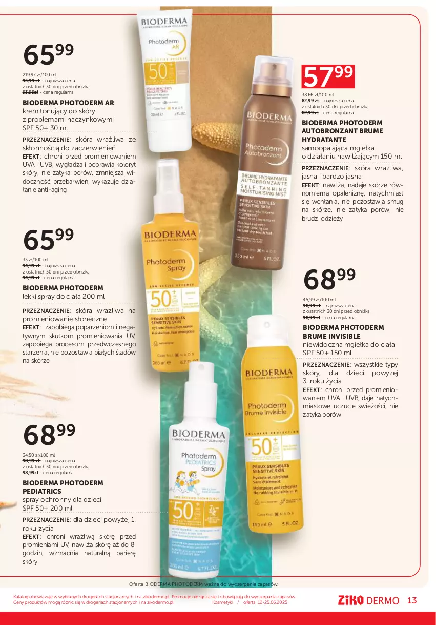 Gazetka promocyjna Ziko - Gazetka Ziko Dermo - ważna 12.06 do 25.06.2025 - strona 13 - produkty: Bioderma, Dzieci, Gin, Por, Rum