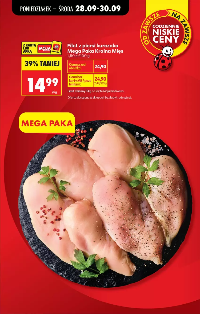 Gazetka promocyjna Biedronka - Od Poniedziałku - ważna 28.09 do 03.10.2026 - strona 29 - produkty: Filet z piersi kurczaka, Kurczak