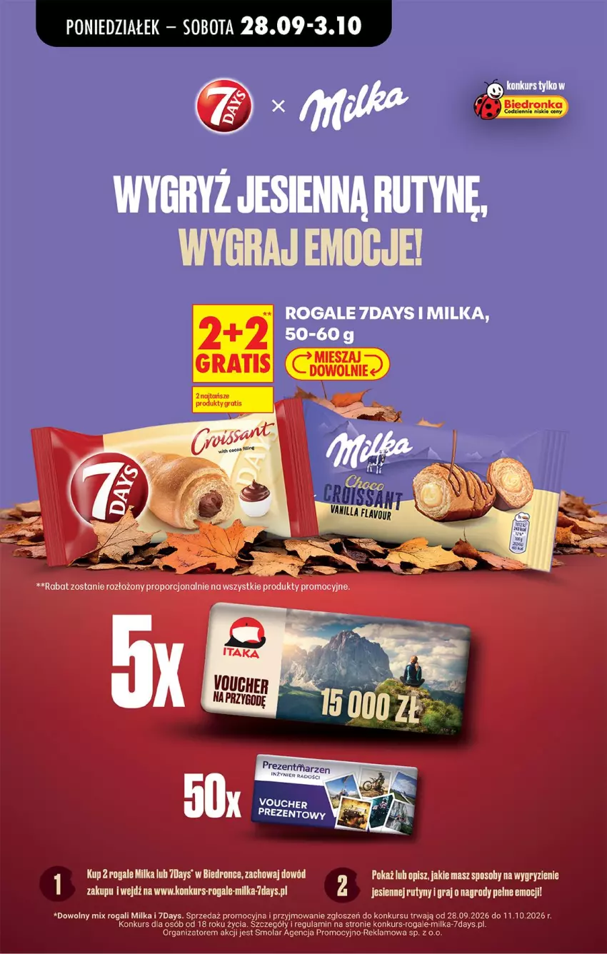 Gazetka promocyjna Biedronka - Od Poniedziałku - ważna 28.09 do 03.10.2026 - strona 79 - produkty: Fa, Gra, Gry, Milka, Mola, Rogal