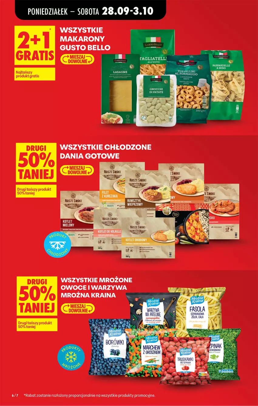 Gazetka promocyjna Biedronka - Od Poniedziałku - ważna 28.09 do 03.10.2026 - strona 8 - produkty: Bell, Dania gotowe, Makaron, Owoce, Por, Warzywa