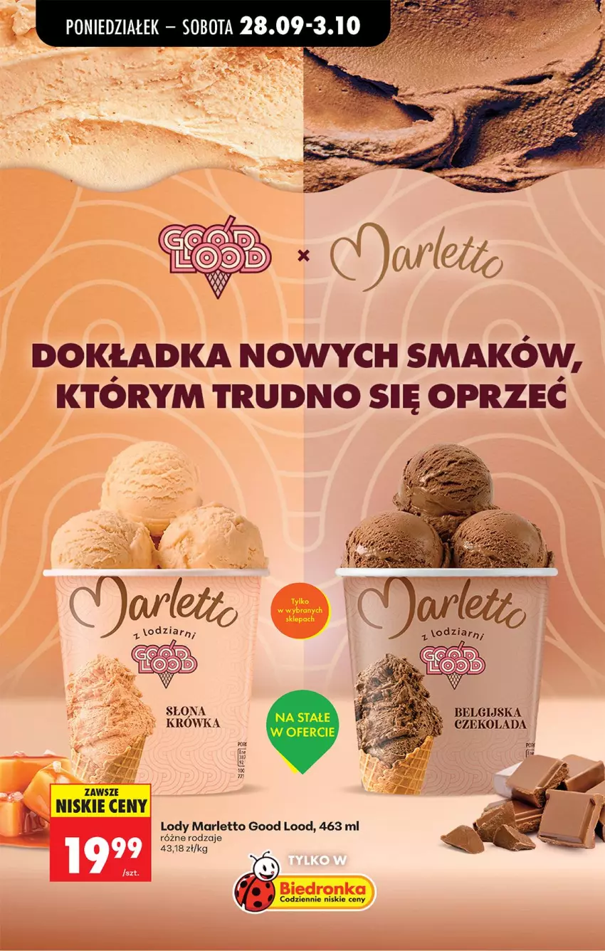 Gazetka promocyjna Biedronka - Od Poniedziałku - ważna 28.09 do 03.10.2026 - strona 83 - produkty: Czekolada, LG, Lody