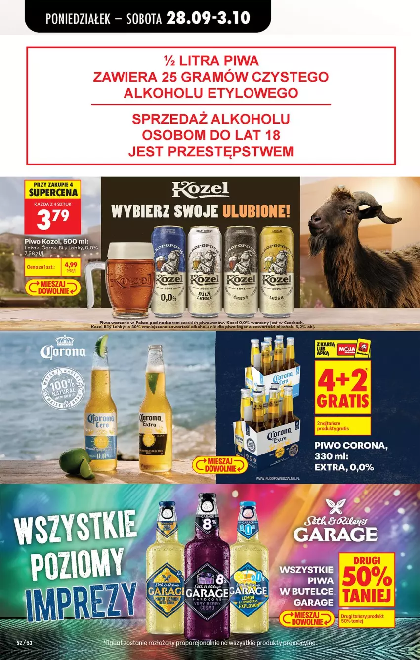 Gazetka promocyjna Biedronka - Od Poniedziałku - ważna 28.09 do 03.10.2026 - strona 88 - produkty: Kozel, Piwa, Piwo