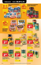 Gazetka promocyjna Biedronka - Od Poniedziałku - Gazetka - ważna od 03.10 do 03.10.2026 - strona 70 - produkty: Sałatka, Ser, Por, Gra, Rio Mare, Królewski, Oliwki, Rosół wołowy, Bulion, Winiary, Lion, Sałat, Rosół drobiowy, Fasola, Rosół, Syrop, Brzoskwinie, Tuńczyk, Pomidory, Kukurydza, LG, Fa