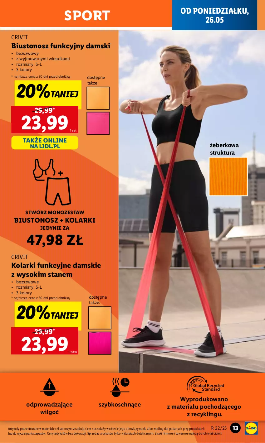 Gazetka promocyjna Lidl - GAZETKA - ważna 26.05 do 31.05.2025 - strona 15 - produkty: Biustonosz, LG, Por, Sok, Sport