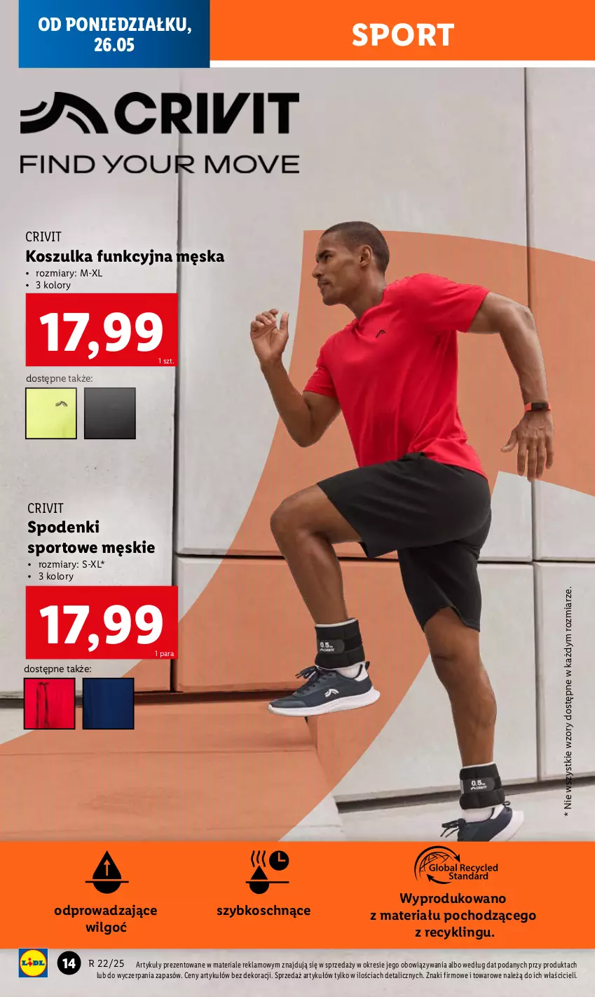 Gazetka promocyjna Lidl - GAZETKA - ważna 26.05 do 31.05.2025 - strona 16 - produkty: Kosz, Koszulka, Koszulka funkcyjna, LG, Por, Sport