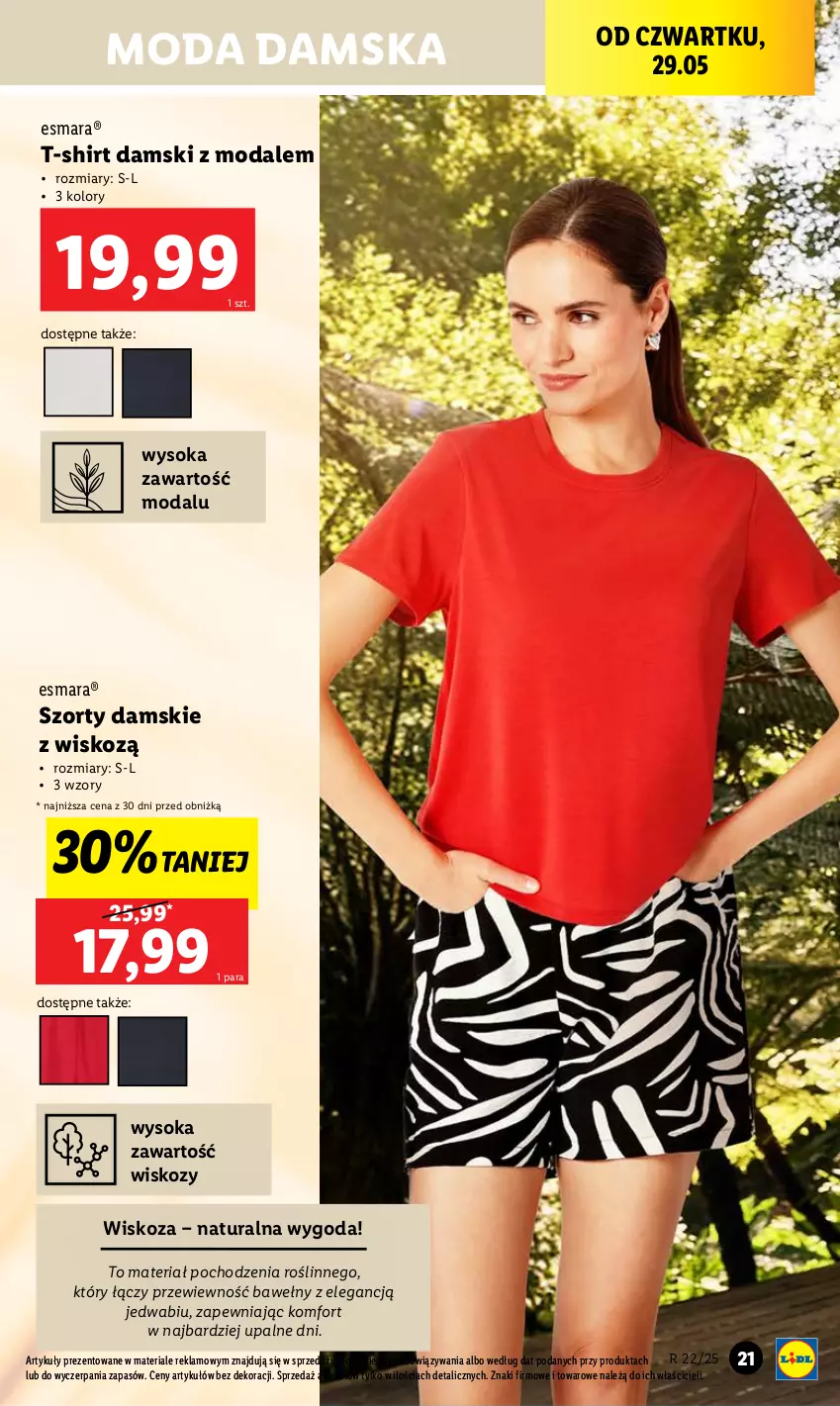 Gazetka promocyjna Lidl - GAZETKA - ważna 26.05 do 31.05.2025 - strona 25 - produkty: Moda, Sok, Szorty, T-shirt