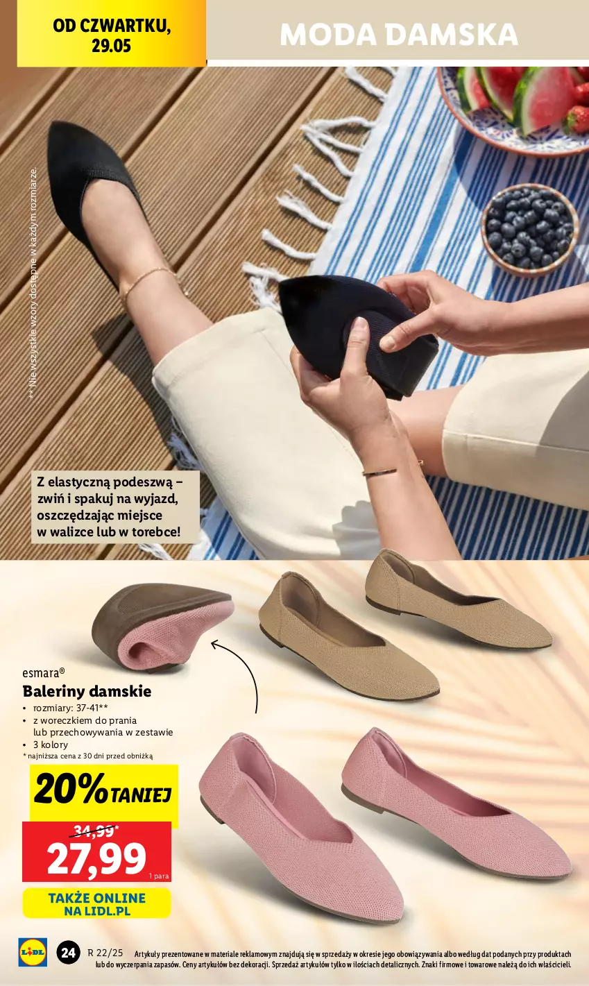 Gazetka promocyjna Lidl - GAZETKA - ważna 26.05 do 31.05.2025 - strona 28 - produkty: Baleriny, Moda