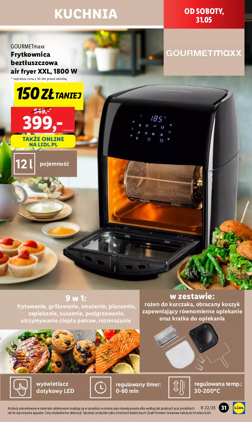 Gazetka promocyjna Lidl - GAZETKA - ważna 26.05 do 31.05.2025 - strona 37 - produkty: Grill, Kosz, Kuchnia, Kurczak, Piec