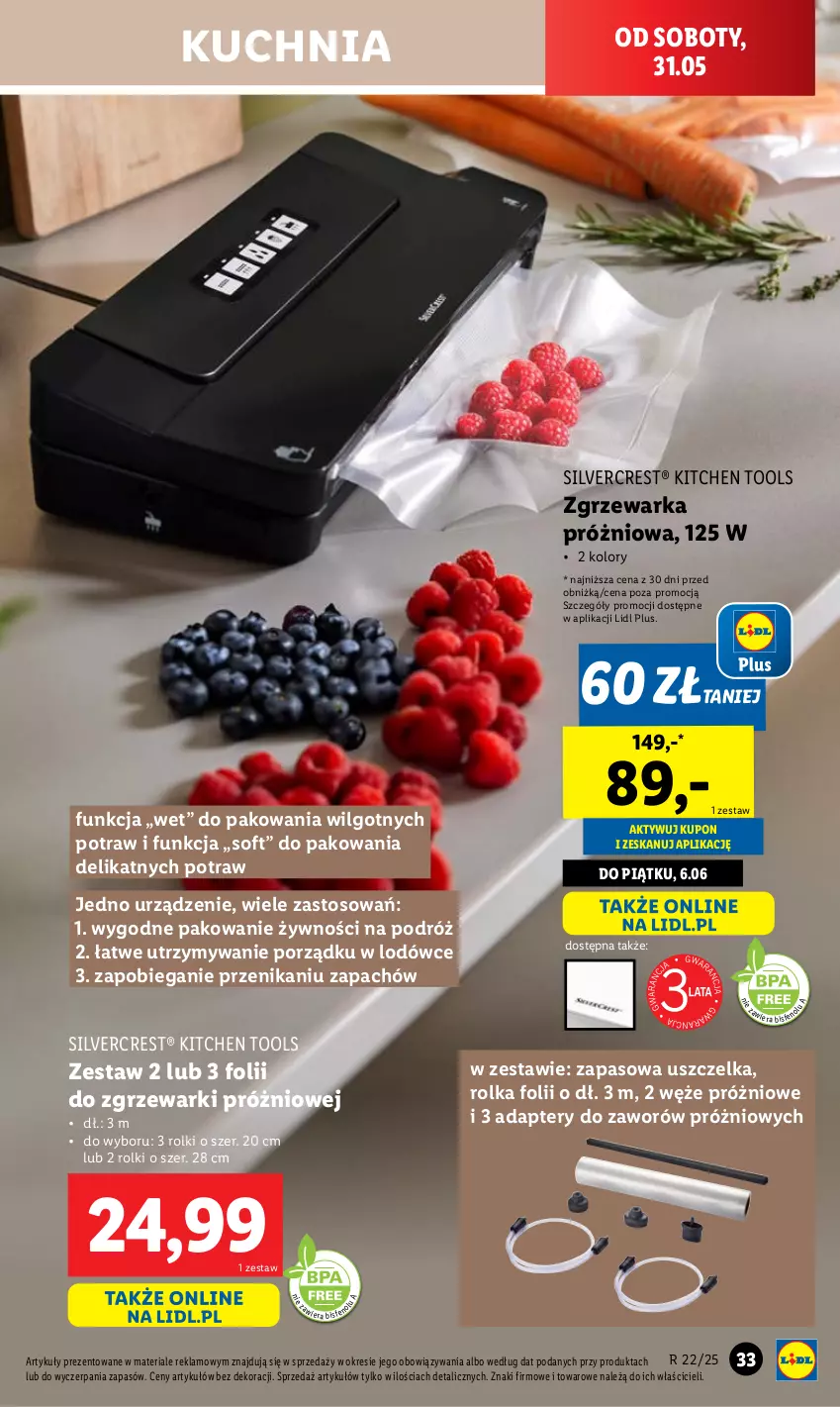 Gazetka promocyjna Lidl - GAZETKA - ważna 26.05 do 31.05.2025 - strona 39 - produkty: Bieganie, Kuchnia, LG, Por, Rolki, Silvercrest, Warka