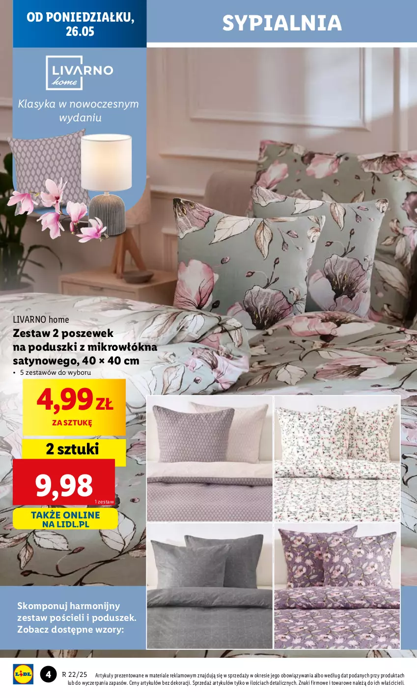 Gazetka promocyjna Lidl - GAZETKA - ważna 26.05 do 31.05.2025 - strona 4 - produkty: Ivar, Pościel, Sypialnia