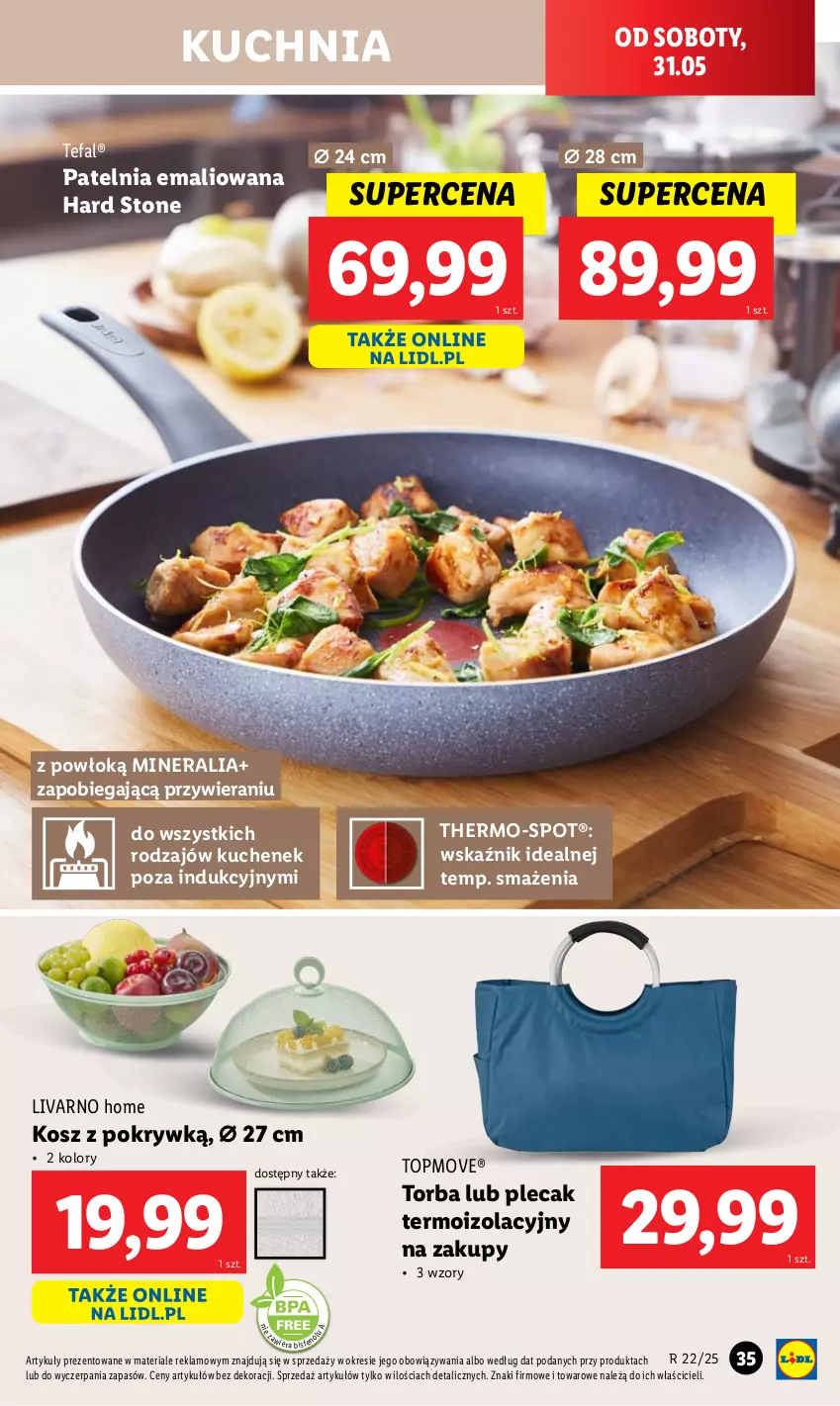 Gazetka promocyjna Lidl - GAZETKA - ważna 26.05 do 31.05.2025 - strona 41 - produkty: Fa, Ivar, Kosz, Kuchnia, Patelnia, Plecak, Tefal, Top, Torba