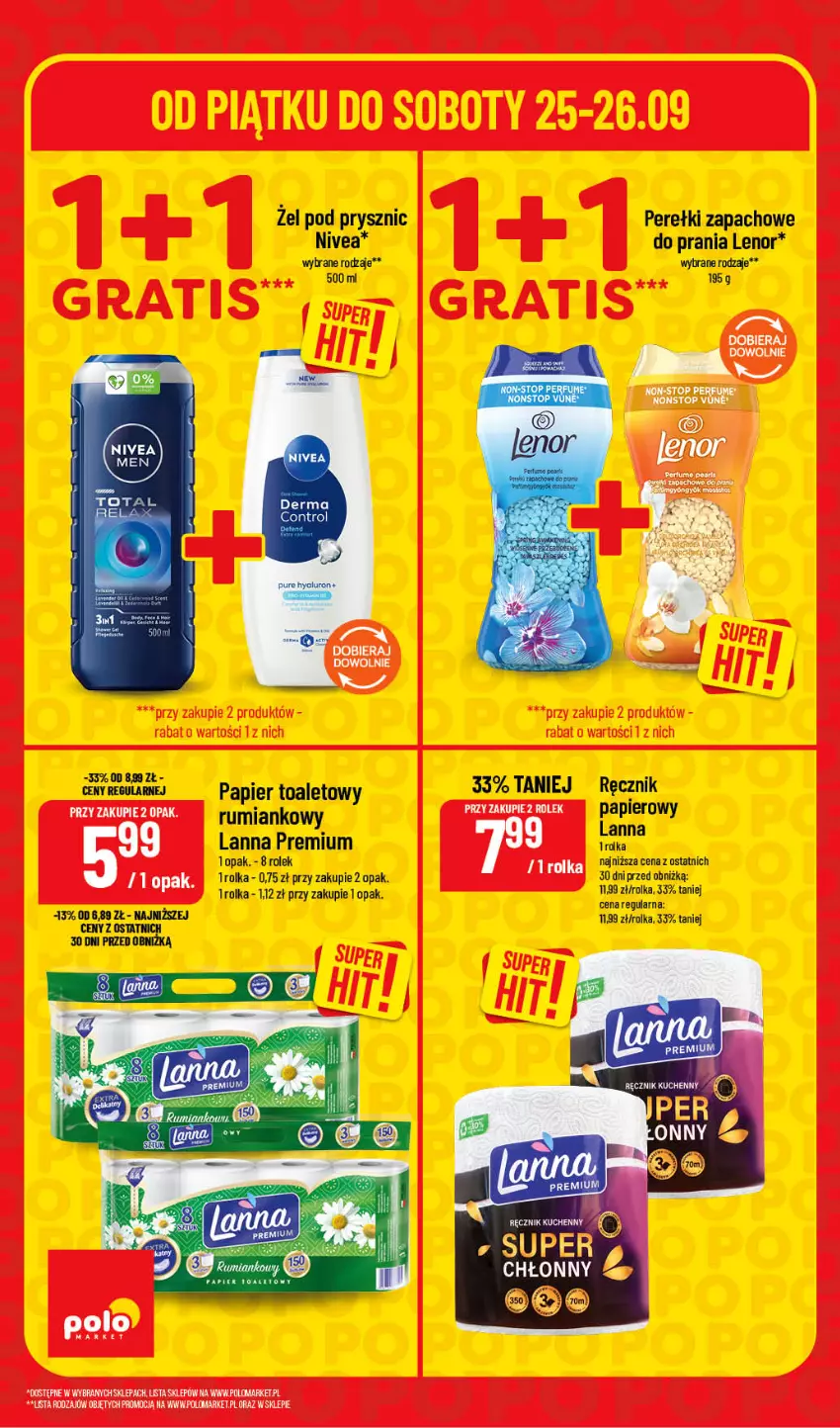 Gazetka promocyjna PoloMarket - Katalog Superhity - ważna 24.09 do 26.09.2026 - strona 4 - produkty: Fa, Lenor, Nivea, Papier, Papier toaletowy, Perełki zapachowe, Ręcznik, Rum, Top