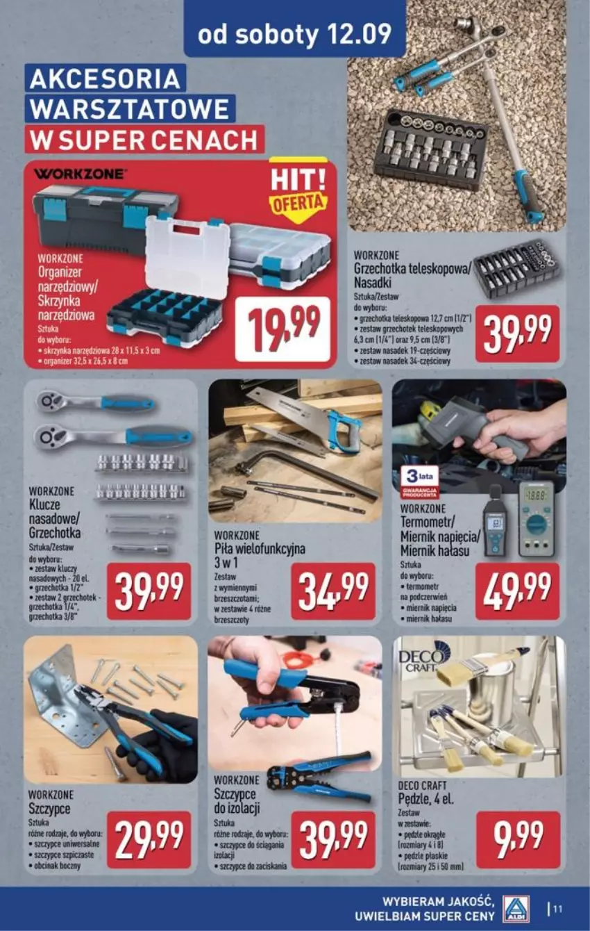 Gazetka promocyjna Aldi - Przygotuj się na kolejny tydzień - ważna 09.09 do 12.09.2026 - strona 11 - produkty: Fa, Piec, Szczypce, Teleskop, Termometr
