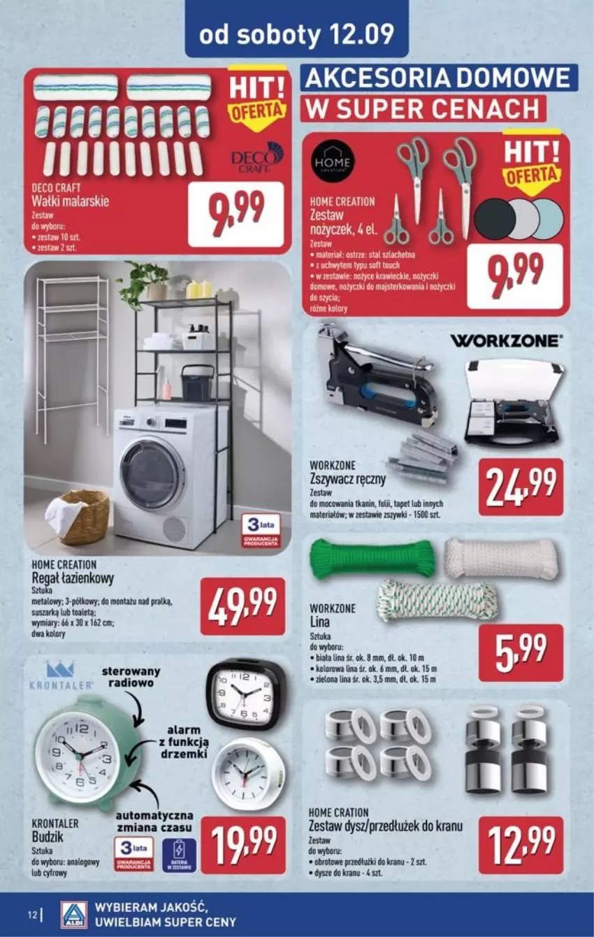Gazetka promocyjna Aldi - Przygotuj się na kolejny tydzień - ważna 09.09 do 12.09.2026 - strona 12 - produkty: Budzik, Fa, KOBO, Regał