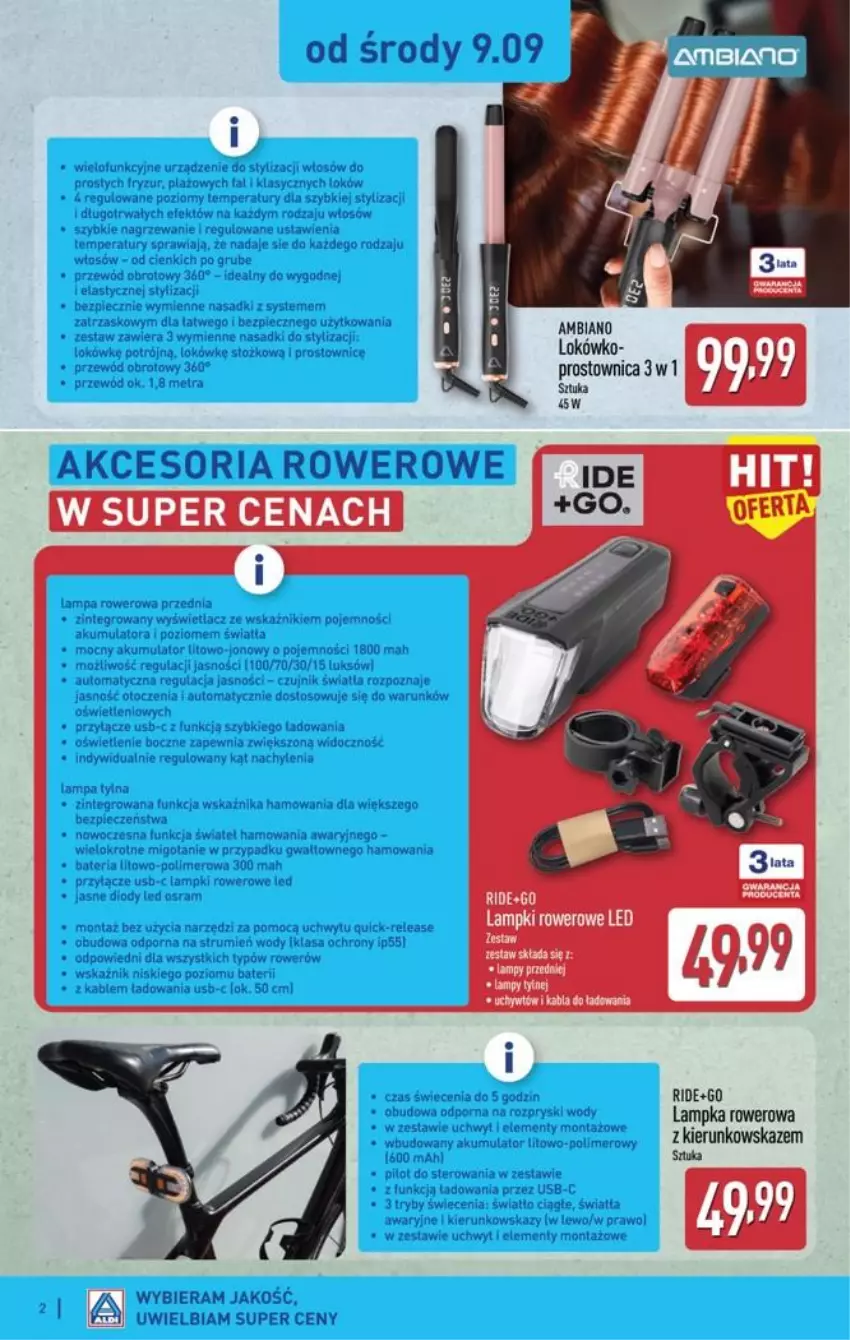 Gazetka promocyjna Aldi - Przygotuj się na kolejny tydzień - ważna 09.09 do 12.09.2026 - strona 2 - produkty: Rower