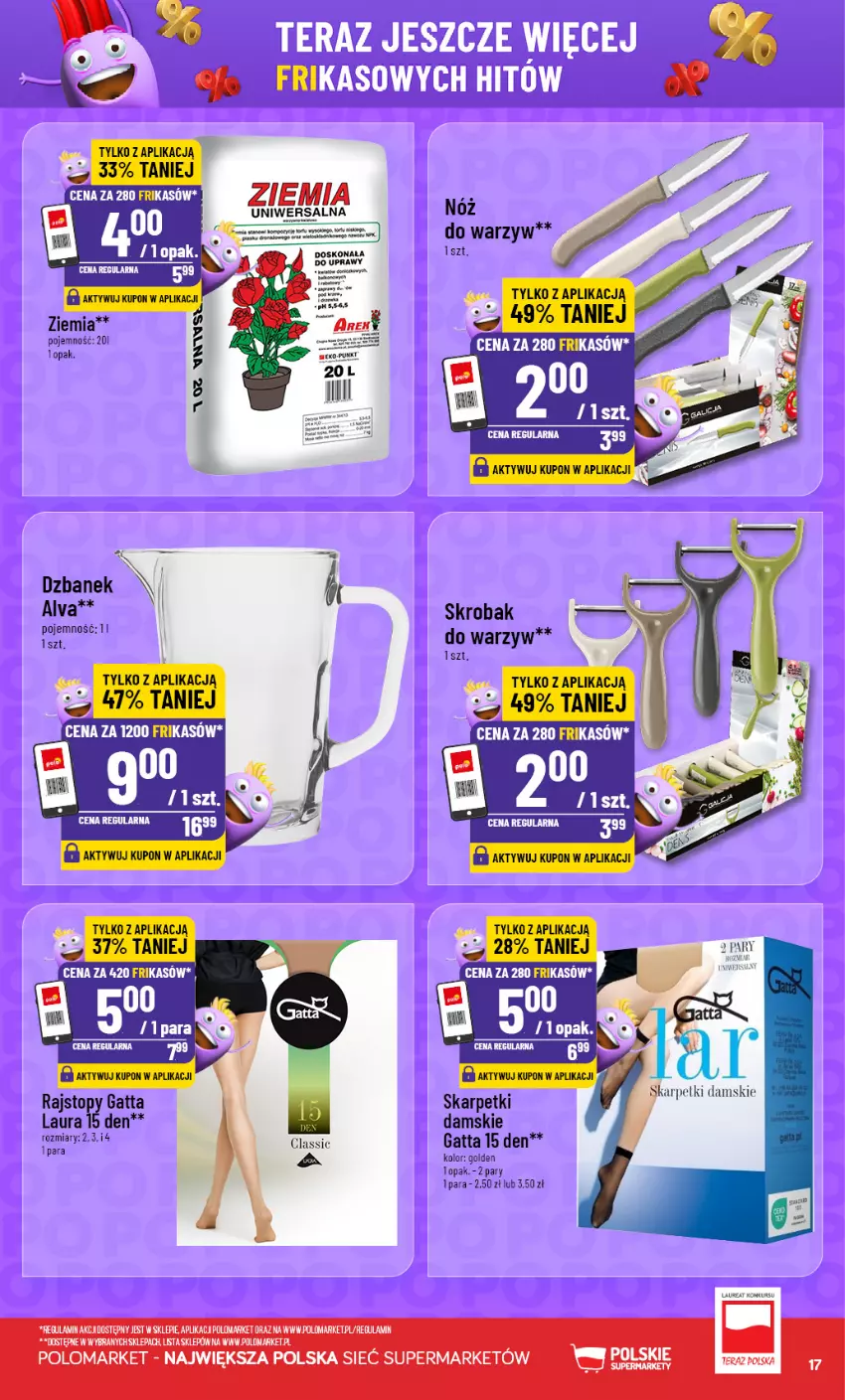 Gazetka promocyjna PoloMarket - Katalog Frikasów - ważna 19.08 do 25.08.2026 - strona 17 - produkty: Dzbanek, Gatta, Karp, LG, Skarpetki, Tera