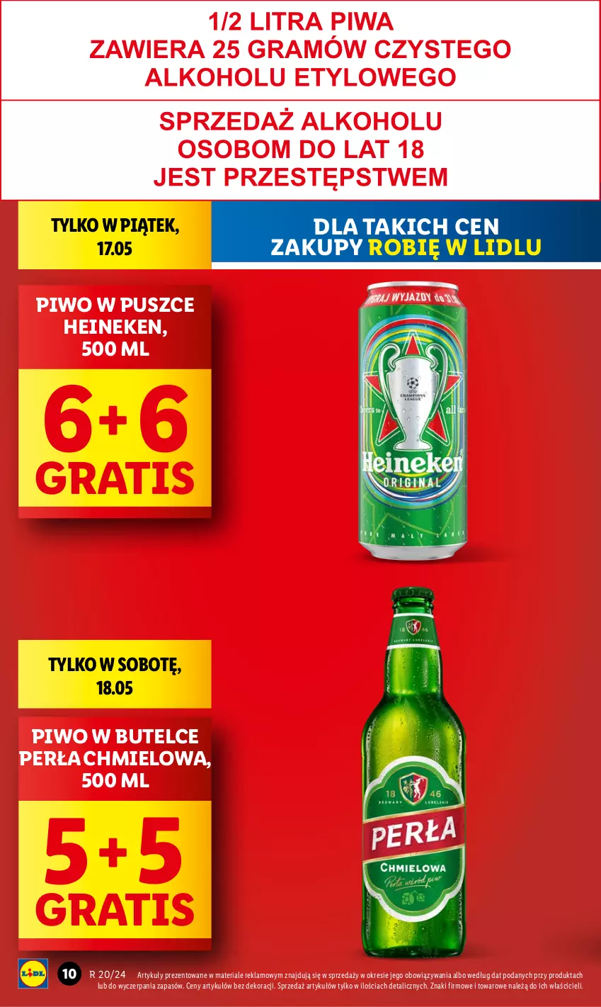 Gazetka promocyjna Lidl - GAZETKA - ważna 16.05 do 18.05.2024 - strona 12 - produkty: Gra, Heineken, Perła, Piwo