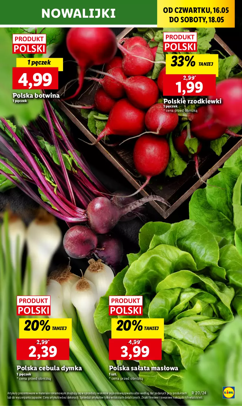 Gazetka promocyjna Lidl - GAZETKA - ważna 16.05 do 18.05.2024 - strona 19 - produkty: Cebula, Masło, Sałat, Sałata masłowa