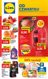 Gazetka promocyjna Lidl - GAZETKA - Gazetka - ważna od 19.02 do 19.02.2022 - strona 1 - produkty: Kurczak, Por, Szynka wieprzowa, Kawa ziarnista, Bell, Truskawki, Kawa, Coca-Cola, Szynka, Silan, Płyn do płukania, Fa