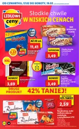 Gazetka promocyjna Lidl - GAZETKA - Gazetka - ważna od 19.02 do 19.02.2022 - strona 26 - produkty: Ciastka, Jutrzenka, Lack, Herbatniki, Grześki, Rurki, Kakao, Fa