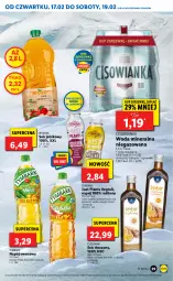 Gazetka promocyjna Lidl - GAZETKA - Gazetka - ważna od 19.02 do 19.02.2022 - strona 29 - produkty: Sok, Ryż, Oleofarm, Ananas, Sok jabłkowy, Tymbark, Woda mineralna, Wosana, Woda, Mango, Napój, Cisowianka, Oleo, Mięta, Kokos, Imbir, Fa