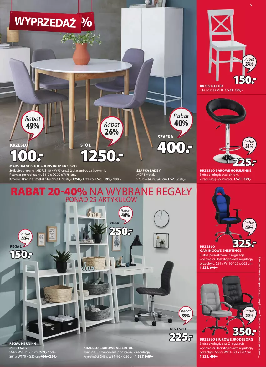 Gazetka promocyjna Jysk - Oferta tygodnia - ważna 04.08 do 17.08.2021 - strona 6 - produkty: Biuro, Krzesło, Mars, Regał, Siatka, Sok, Sos, Stół, Szafka, Top, Tran