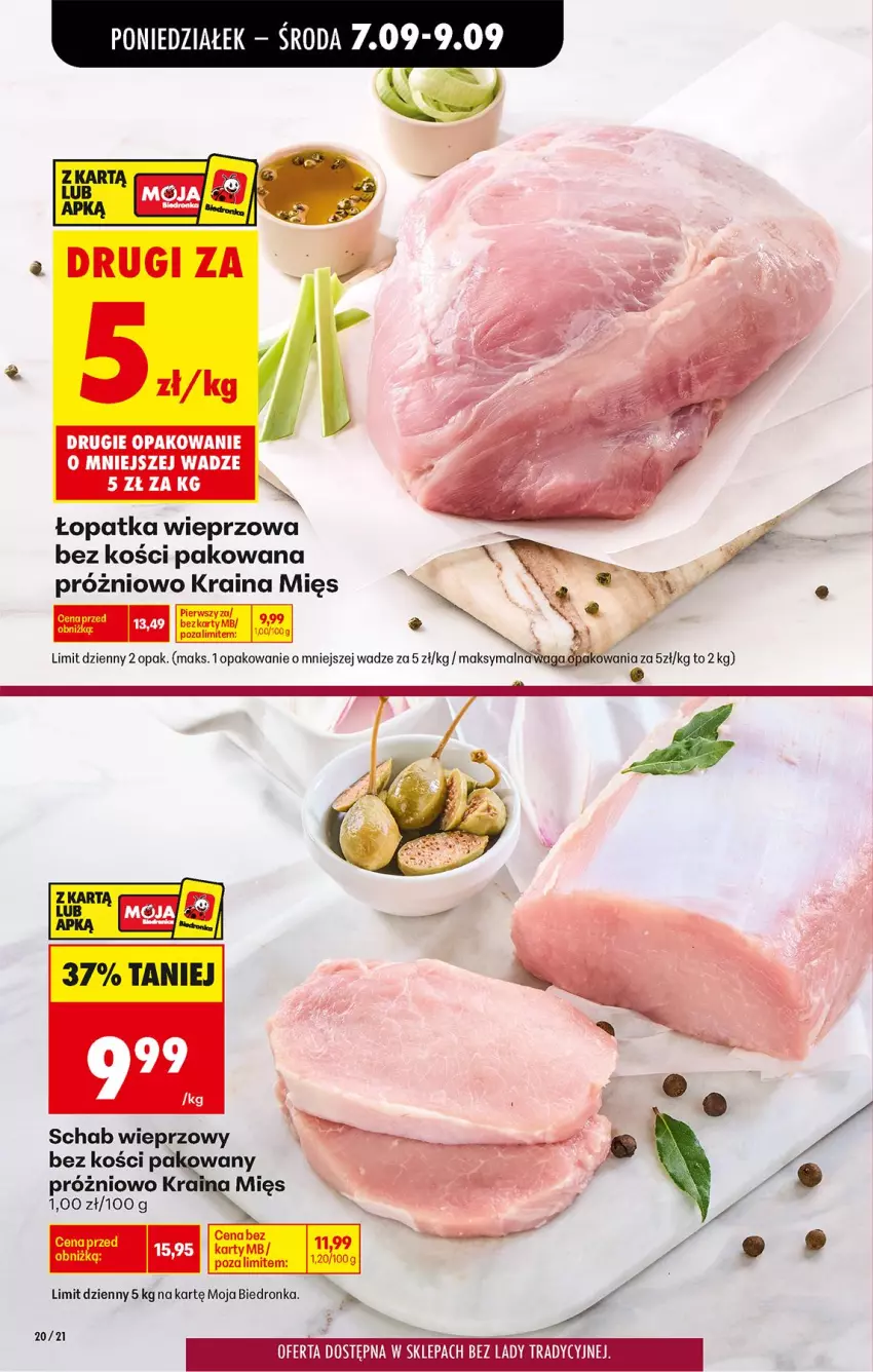 Gazetka promocyjna Biedronka - Od Poniedziałku - ważna 07.09 do 12.09.2026 - strona 20 - produkty: Schab wieprzowy