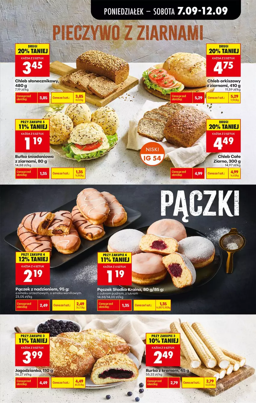 Gazetka promocyjna Biedronka - Od Poniedziałku - ważna 07.09 do 12.09.2026 - strona 25 - produkty: Bułka, Chleb, Danio, Fa, Jagodzianka, Pączek