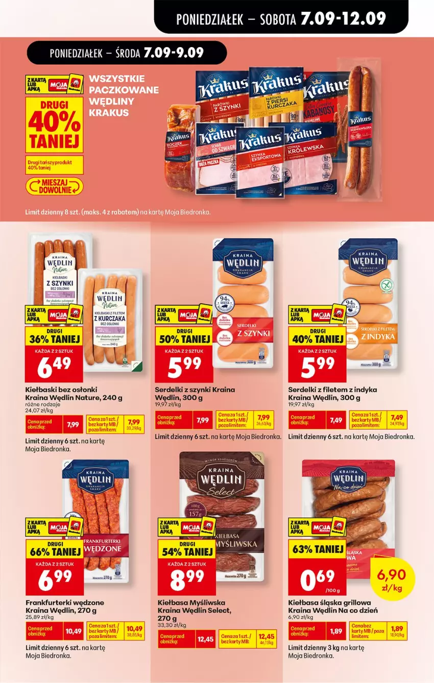 Gazetka promocyjna Biedronka - Od Poniedziałku - ważna 07.09 do 12.09.2026 - strona 37 - produkty: Frankfurterki, Grill, Kiełbasa, Kiełbasa śląska, Koc, Kurczak, Ser, Serdelki