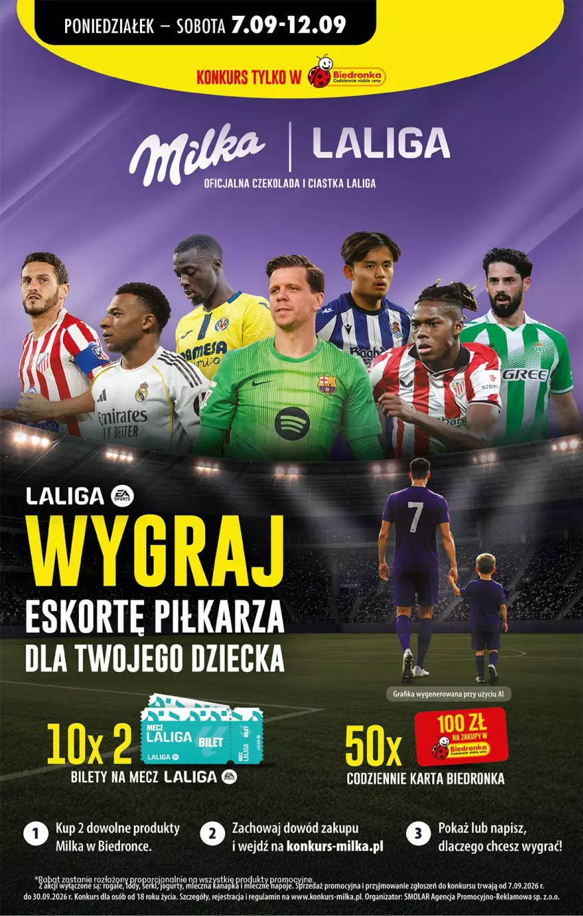Gazetka promocyjna Biedronka - Od Poniedziałku - ważna 07.09 do 12.09.2026 - strona 46 - produkty: Ciastka, Czekolada, Gra, Milka, Mola, Por, Rogal