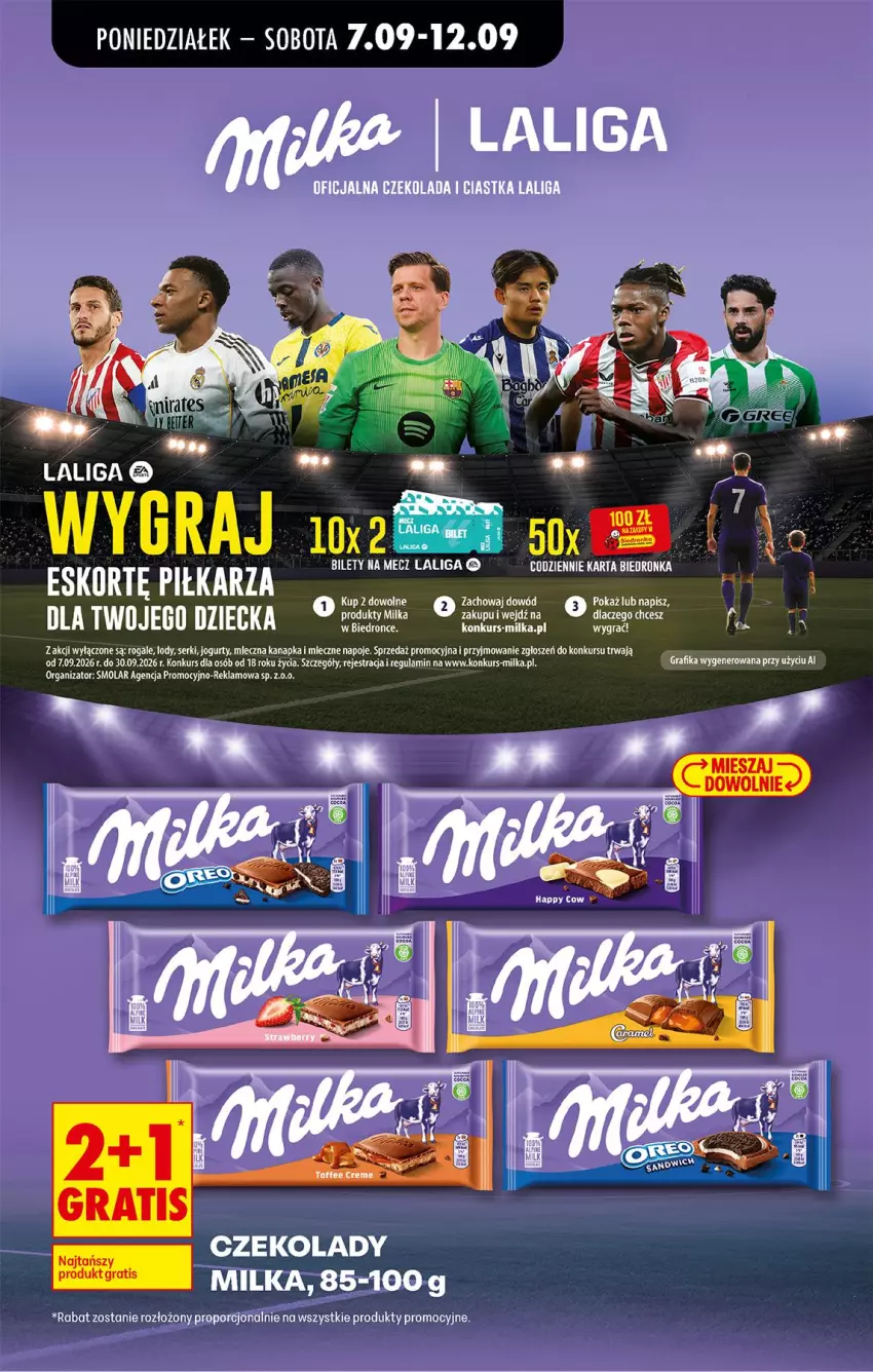Gazetka promocyjna Biedronka - Od Poniedziałku - ważna 07.09 do 12.09.2026 - strona 47 - produkty: Gra, Grafika, Jogurt, Lody, Milka, Mleczna kanapka, Mola, Napoje, Por, Rogal, Ser