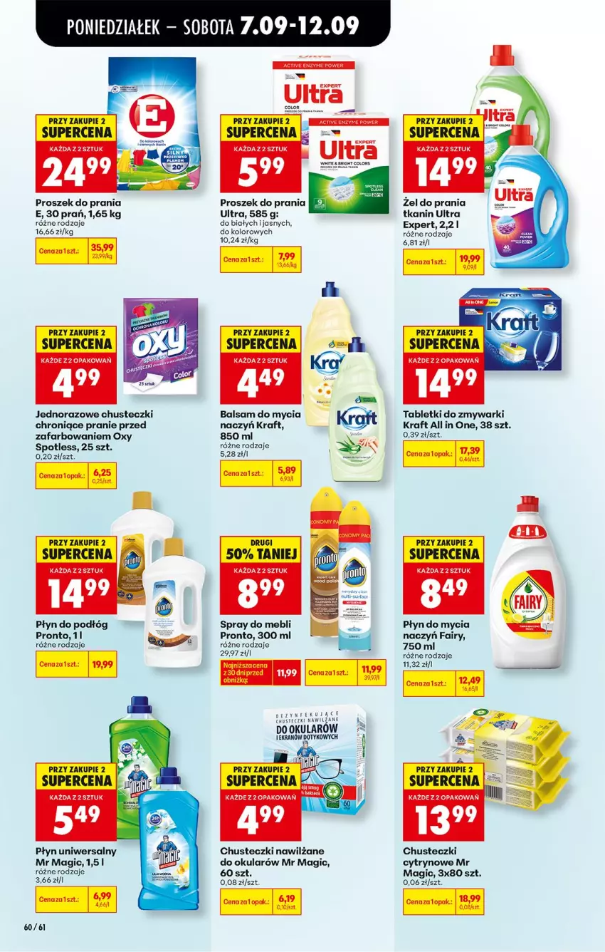 Gazetka promocyjna Biedronka - Od Poniedziałku - ważna 07.09 do 12.09.2026 - strona 76 - produkty: Chusteczki, Fa, Fairy, Płyn do mycia, Pronto, Proszek do prania, Tablet, Tabletki do zmywarki, Zmywarki