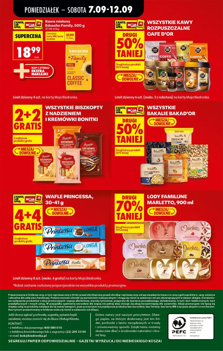 Gazetka promocyjna Biedronka - Od Poniedziałku - ważna 07.09 do 12.09.2026 - strona 80 - produkty: Biszkopty, Bonitki, Fa, Gra, Kawa, Kawa mielona, Lody, Por