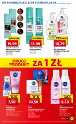 Gazetka promocyjna Lidl - GAZETKA - Gazetka - ważna od 29.09 do 29.09.2021 - strona 55 - produkty: Makijaż, Emulsja, Krem przeciwzmarszczkowy, Tusz, L’Oréal, Mleczko, Tonik, Tonik do twarzy, Mars, Szampon, Suchy szampon, Nivea, Fa