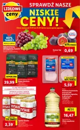 Gazetka promocyjna Lidl - GAZETKA - Gazetka - ważna od 29.09 do 29.09.2021 - strona 60 - produkty: Piwa, Polędwica, Gra, Kawa ziarnista, Kiełbasa krakowska, Kawa, Tyskie, PIKOK, Winogrona, Figi, Olej rzepakowy, Jacobs, Wino, Olej, Kiełbasa