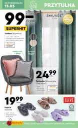 Gazetka promocyjna Biedronka - Gazetka - ważna od 27.05 do 27.05.2023 - strona 12 - produkty: Kapcie, Poduszka dekoracyjna, Zasłona, Laur, Mars, Aksam, Poduszka